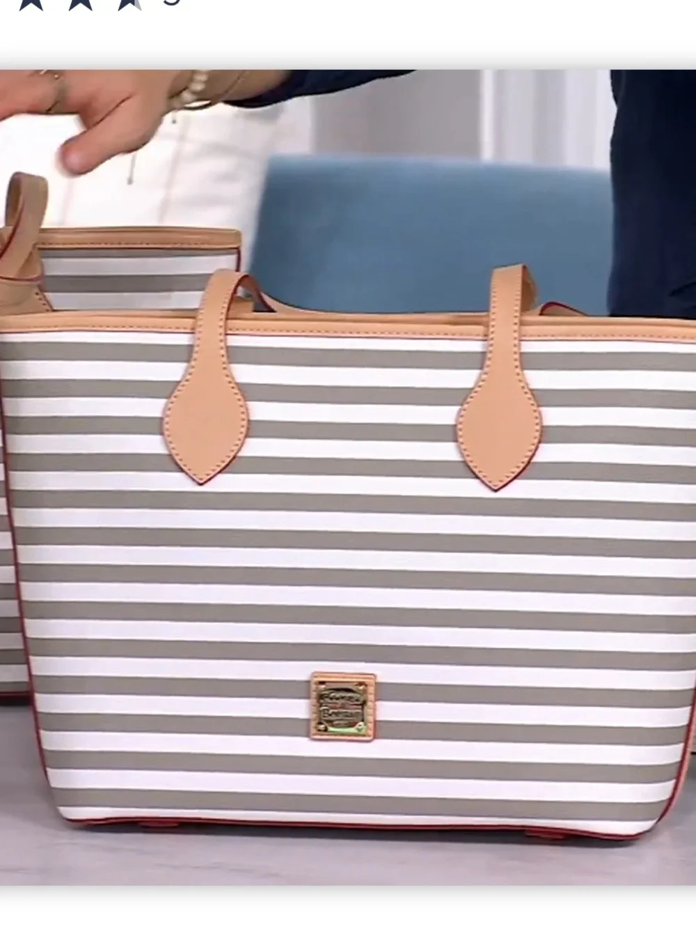Dooney & Bourke Coated Cotton Skipper Tote Dove